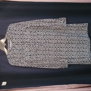 Gap, size small dress shirt black and white